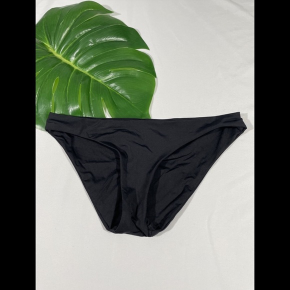 NEW BECCA [ XS ]‎ Color Cod Shirred Back Hipster Bikini Bottoms in Black - Picture 3 of 10